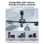 Universal Action Camera Bicycle Handlebar Clamp Holder Extension Rod — view 6