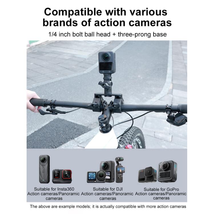 Universal Action Camera Bicycle Handlebar Clamp Holder Extension Rod — view 6