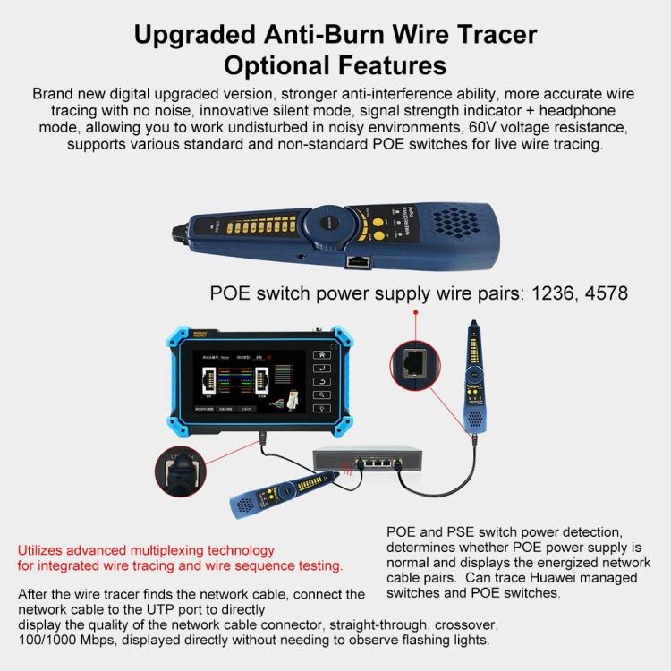 IPC-5200CPlus Network Engineering Treasure Simulated Coaxial SDI Integrated Video Surveillance Tester