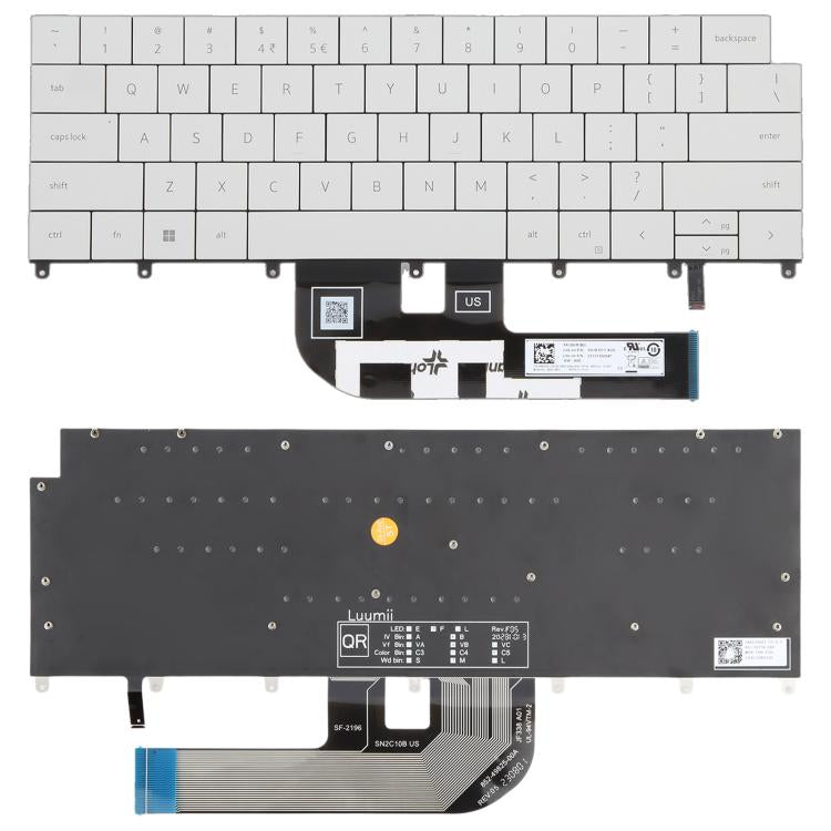 US Version Backlit Laptop Keyboard for Dell XPS 14 9440 / XPS 16 9640 0P66PH / 0DFRF5 2024