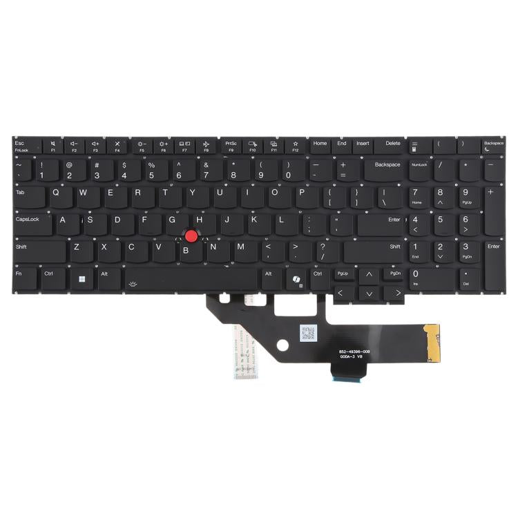 US Version Backlit Laptop Keyboard with Pointing for Lenovo ThinkPad E16 Gen 1 Type 21JN 21JQ 21JT JU