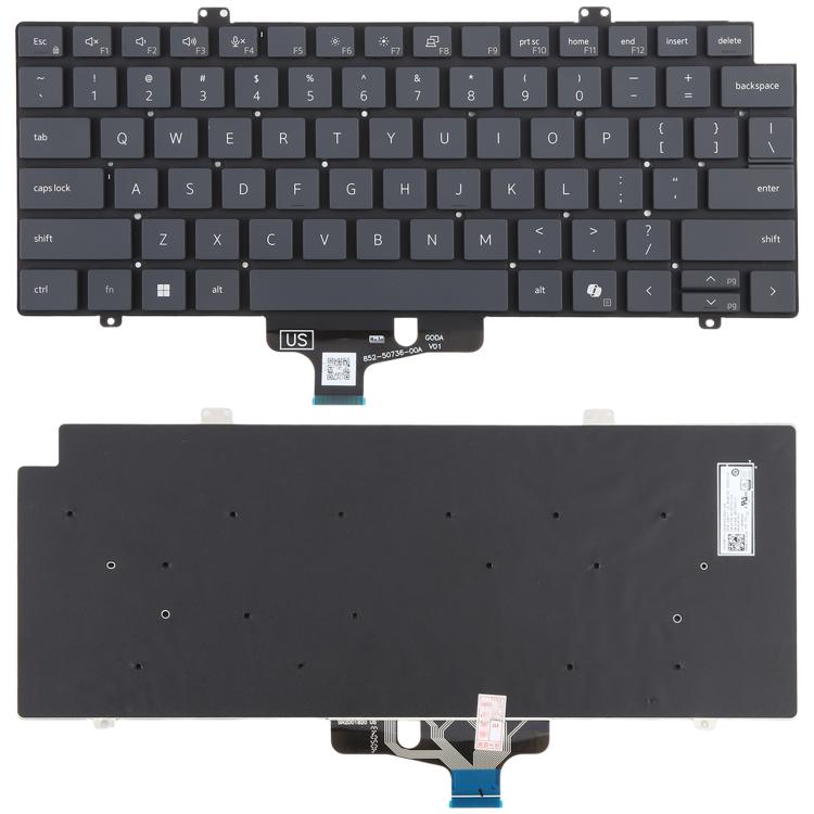 For Dell Pro 14 Plus PB14250 14255 Pro Max 14 Series US Version Laptop Keyboard