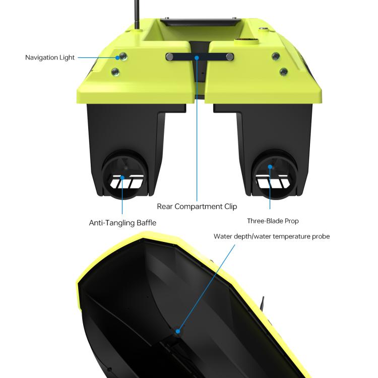 D50E GPS High Speed Smart Remote Control Fishing Bait Boat with Sonar Sensor