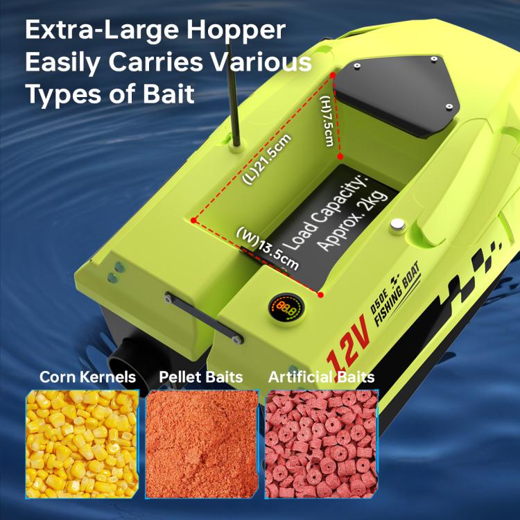 D50E GPS High Speed Smart Remote Control Fishing Bait Boat with Sonar Sensor