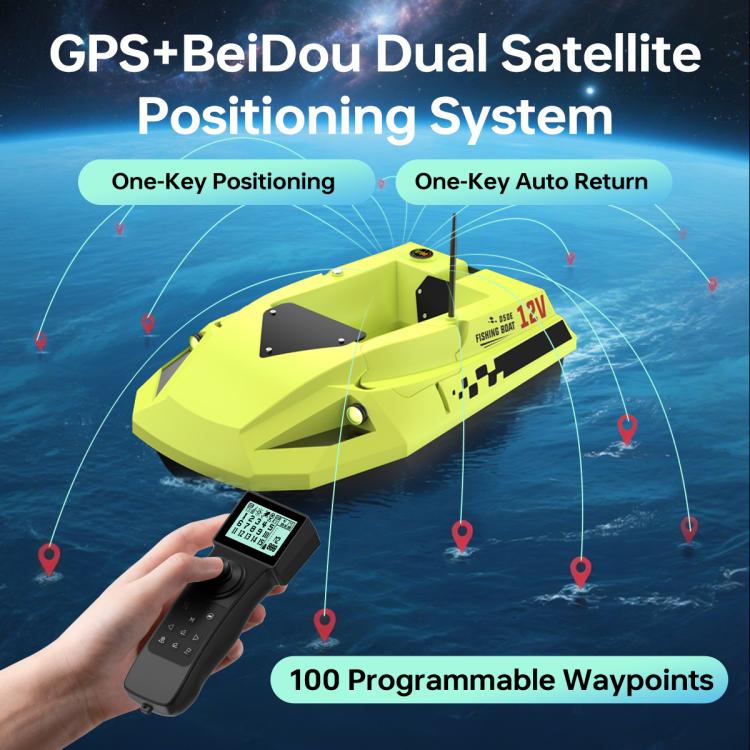 D50E GPS High Speed Smart Remote Control Fishing Bait Boat with Sonar Sensor