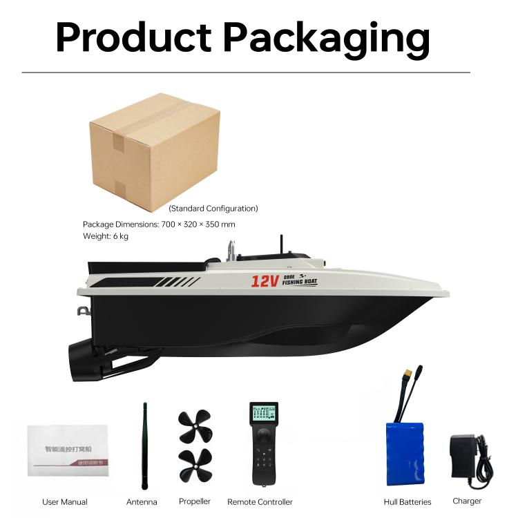 D80E GPS High Power Smart Remote Control Fishing Bait Boat with Sonar Sensor