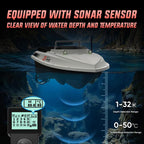 D80E GPS High Power Smart Remote Control Fishing Bait Boat with Sonar Sensor