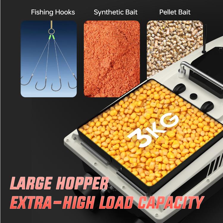 D80E GPS High Power Smart Remote Control Fishing Bait Boat with Sonar Sensor