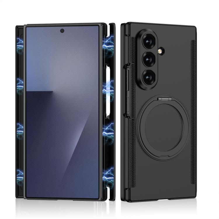 GKK Double Magnetic Hinge Folding Full Coverage Phone Case with Magnetic Rotating Holder