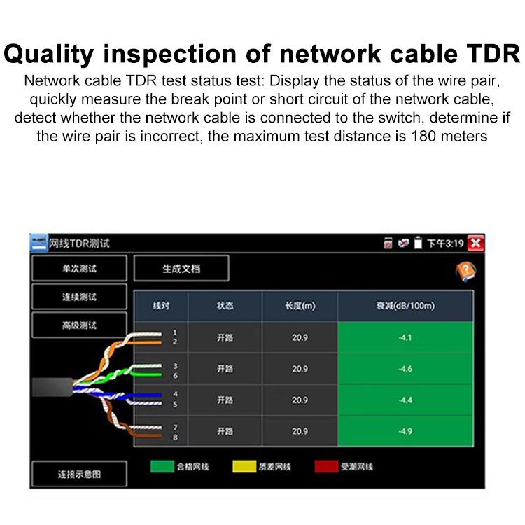 IPC-5200 Plus 4K Network Coaxial Simulation Engineering Video Surveillance Tester