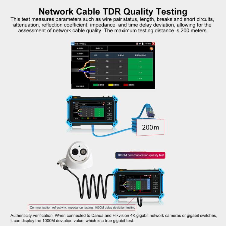 IPC-5100CPlus Network Engineering Treasure Simulated Coaxial Integrated Video Surveillance Tester