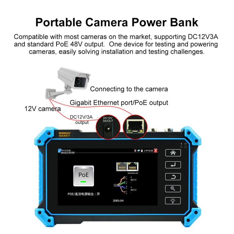 IPC-5100CPlus Network Engineering Treasure Simulated Coaxial Integrated Video Surveillance Tester