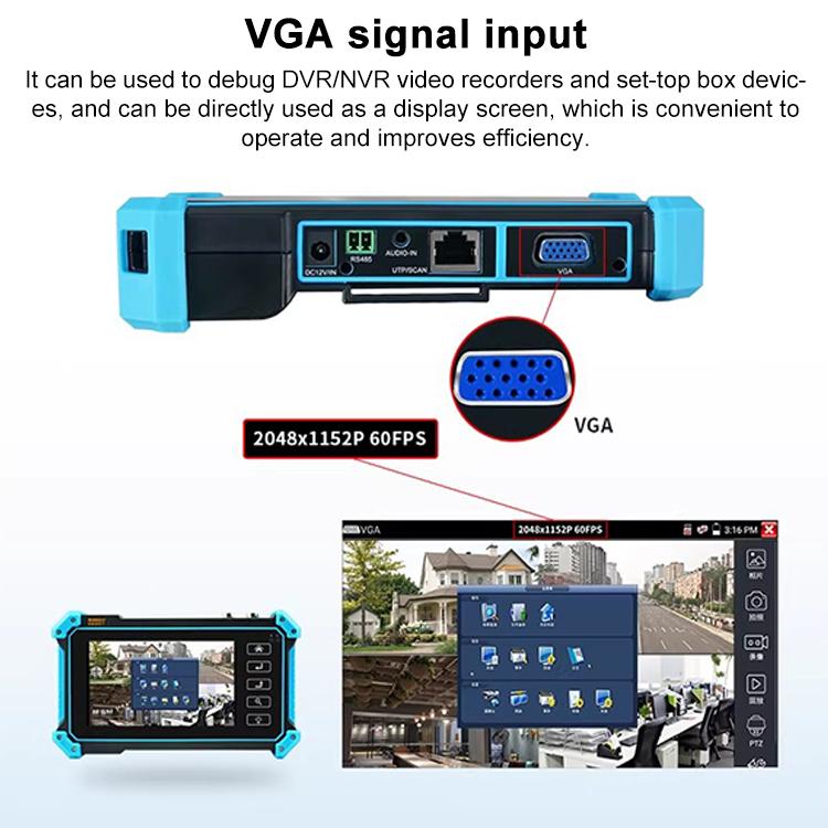 IPC-5100 Plus 4K Network Coaxial Simulation Engineering Video Surveillance Tester