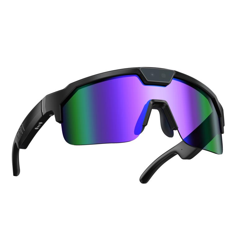 Q01 Outdoor Cycling Smart AI Sports Glasses 8MP Camera — Silver