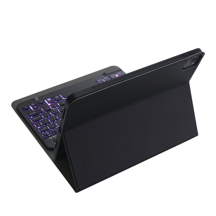 A098BS Detachable Ultra-thin Backlight Bluetooth Keyboard Protective Case for iPad Air 11 2024 / 2025 / Air 4 10.9 inch 2020, with Stand & Pen Slot