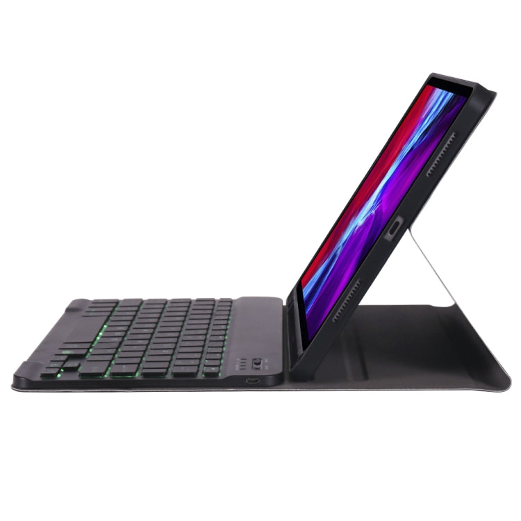 A098BS Detachable Ultra-thin Backlight Bluetooth Keyboard Protective Case for iPad Air 11 2024 / 2025 / Air 4 10.9 inch 2020, with Stand & Pen Slot
