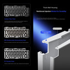 AULA nova75 Smart Display Tri-Mode RGB Customizable Gaming Mechanical Keyboard — view 14
