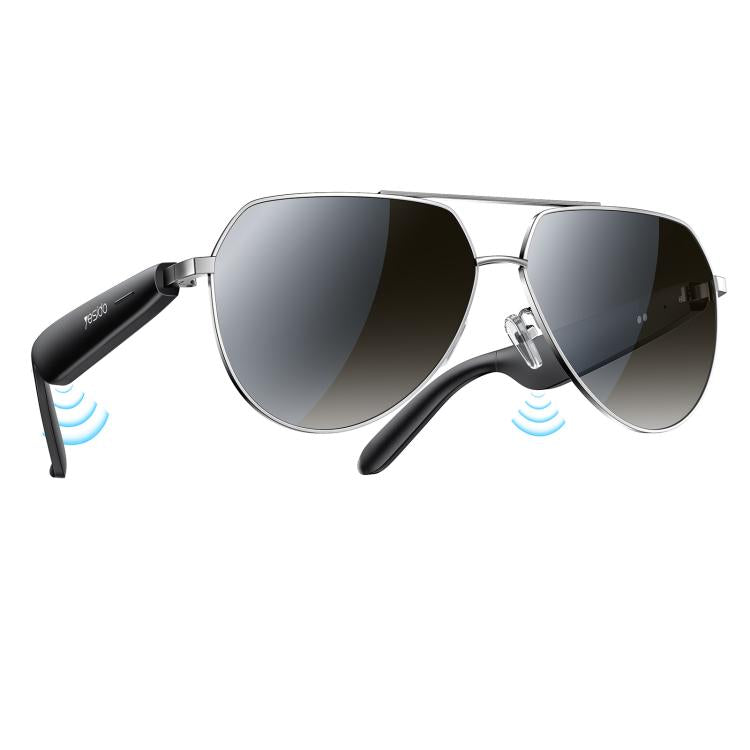 Yesido IO44 Smart Audio Glasses, Bluetooth-Compatible 5.4 Open-Ear Headphones / Polarized Sunglasses with Microphone for Travel / Business