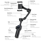 Yesido SF32 Telescopic 3-Axis Gimbal Selfie Stick — view 14