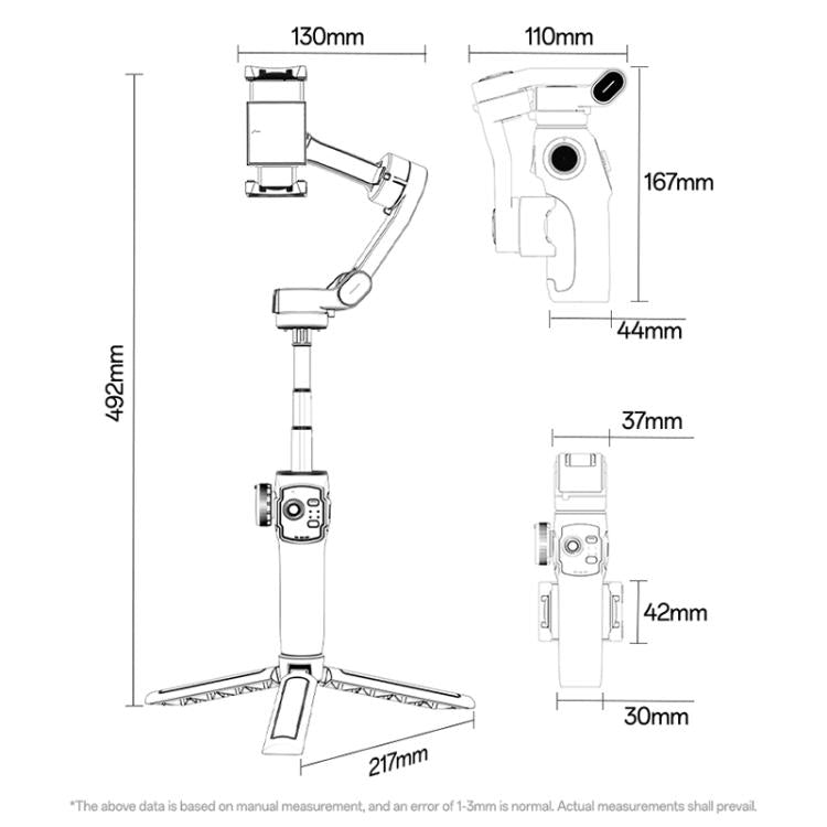 Yesido SF32 Telescopic 3-Axis Gimbal Selfie Stick — view 15
