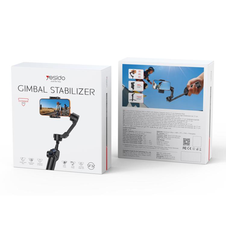 Yesido SF32 Telescopic 3-Axis Gimbal Selfie Stick — view 17