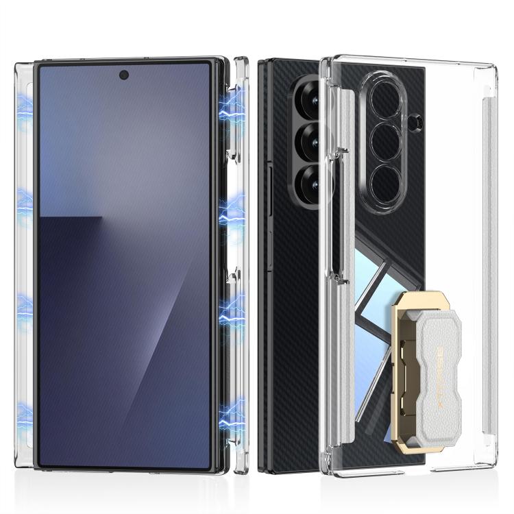GKK Double Magnetic Hinge Folding Full Coverage Phone Case with Supercar Wristband Rotating Holder — view 12