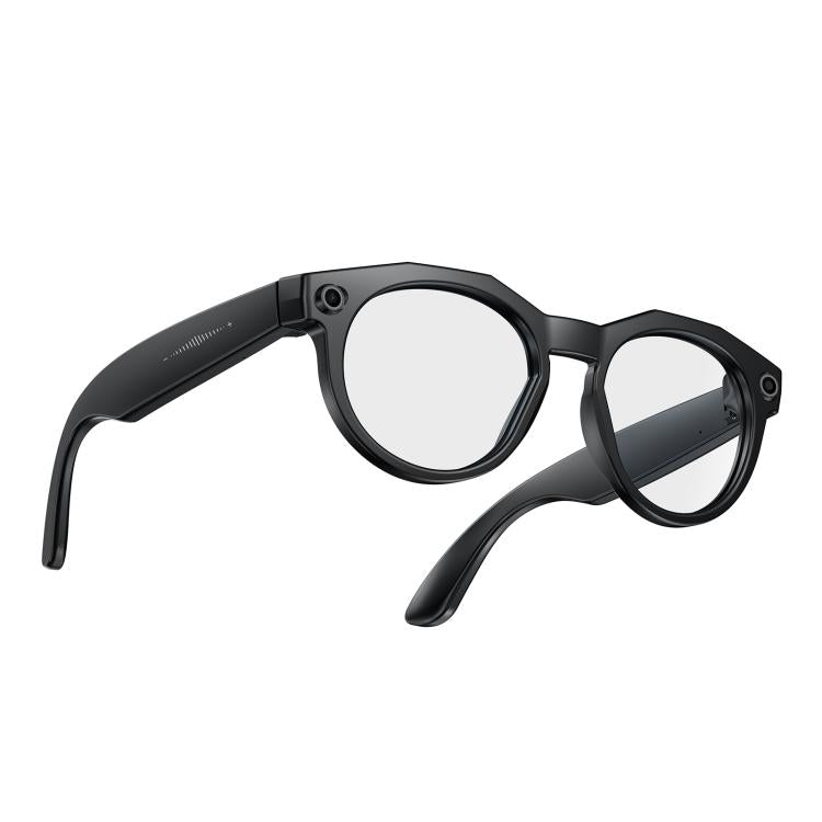W611Pro Smart AI Glasses 8MP Camera, WIFI, AI Translation — Black Frame Sunglass Lens