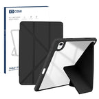 XDcase Rice Grain Texture Y-fold Holder Smart Tablet Leather Case with Pen Slot