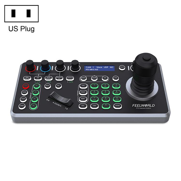 FEELWORLD KBC20 NDI PTZ Camera Controller Joystick Keyboard Control Multiple Control Protocol PoE Supported — EU Plug