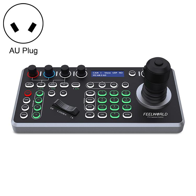 FEELWORLD KBC20 NDI PTZ Camera Controller Joystick Keyboard Control Multiple Control Protocol PoE Supported — UK Plug