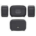 FEELWORLD LM1 Wireless Lavalier Microphone for Phone Computer Camera, 2TX + 1RX + Charging Case — White