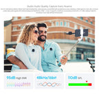 FEELWORLD LM1 Wireless Lavalier Microphone for Phone Computer Camera, 2TX + 1RX + Charging Case — view 7