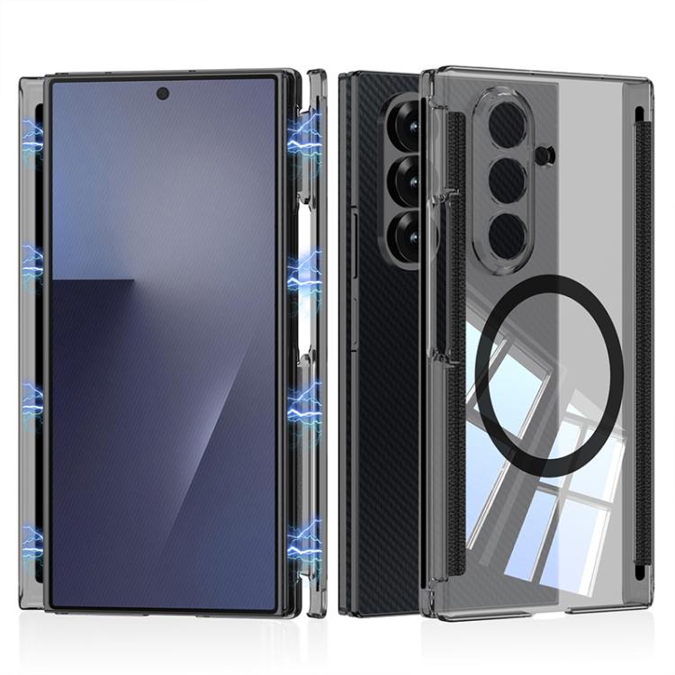 GKK Magnetic Hinge Folding Transparent Full Coverage Phone Case