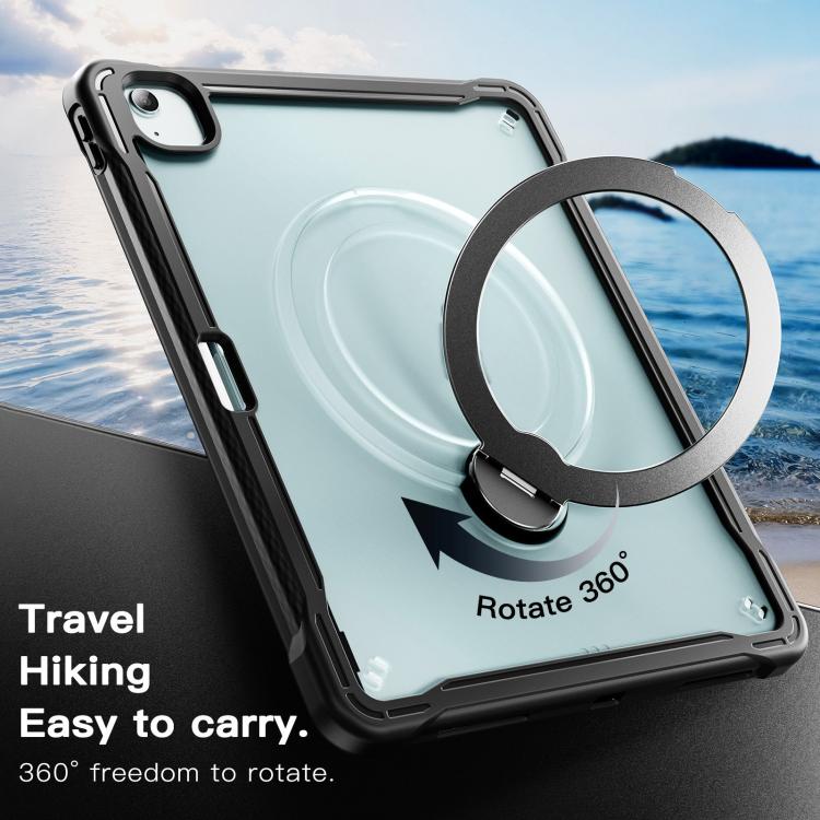 Powerful Sailor Metal Holder Hybrid Tablet Case with Strap & Glass Film