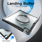 Powerful Sailor Metal Holder Hybrid Tablet Case with Strap & Glass Film