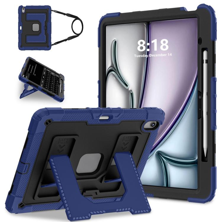 Big Holder Silicone Hydric PC Tablet Case with Shoulder Strap