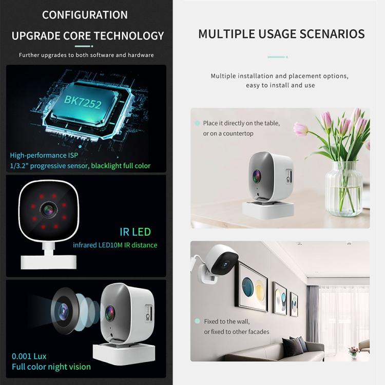 Wireless WiFi Smart High-Definition Wide-Angle Surveillance Camera