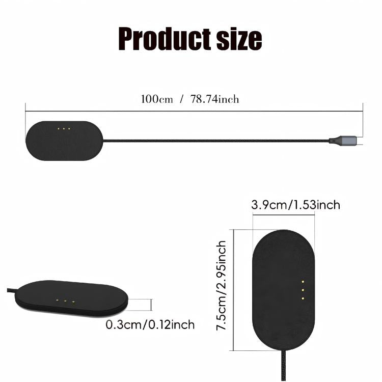 Smart PIN Magnetic Wireless Charging Connector with Type-C Cable