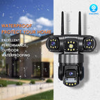 V380 3MP HD Panoramic 360 Degrees Triple Lens Wireless WiFi Surveillance Camera — view 4