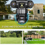 V380 3MP HD Panoramic 360 Degrees Triple Lens Wireless WiFi Surveillance Camera — view 5