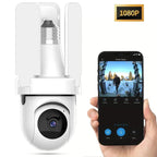 3MP HD Smart Three-Blade Fan Light Bulb Style Wireless WiFi Surveillance Camera