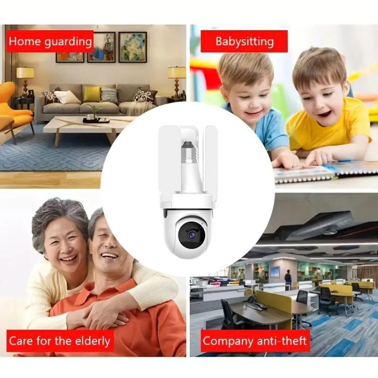 3MP HD Smart Three-Blade Fan Light Bulb Style Wireless WiFi Surveillance Camera — view 6