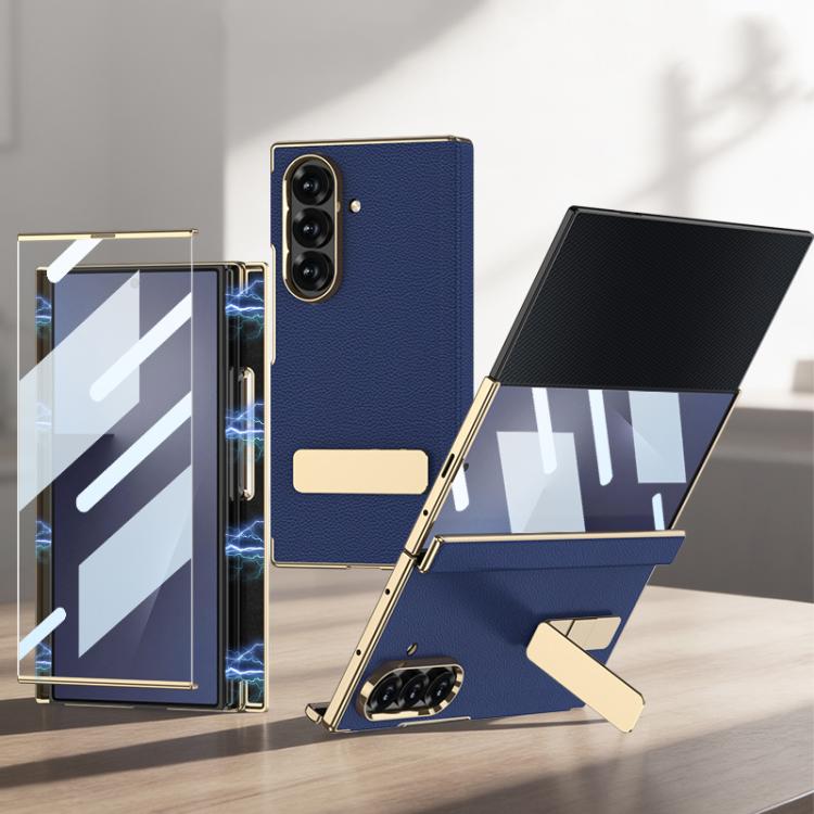 GKK Magnetic Folding Phantom Leather Single-Line Rotating Holder Phone Case
