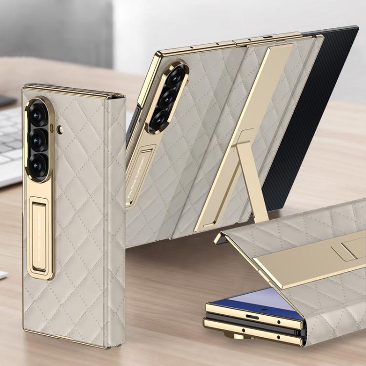 GKK Integrated Diamond Pattern Full Coverage Flip Phone Case with Holder — view 12