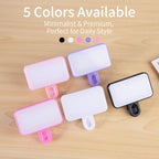 Portable Mini Fill Light with Clip 150mAh No Charging Cable — Black