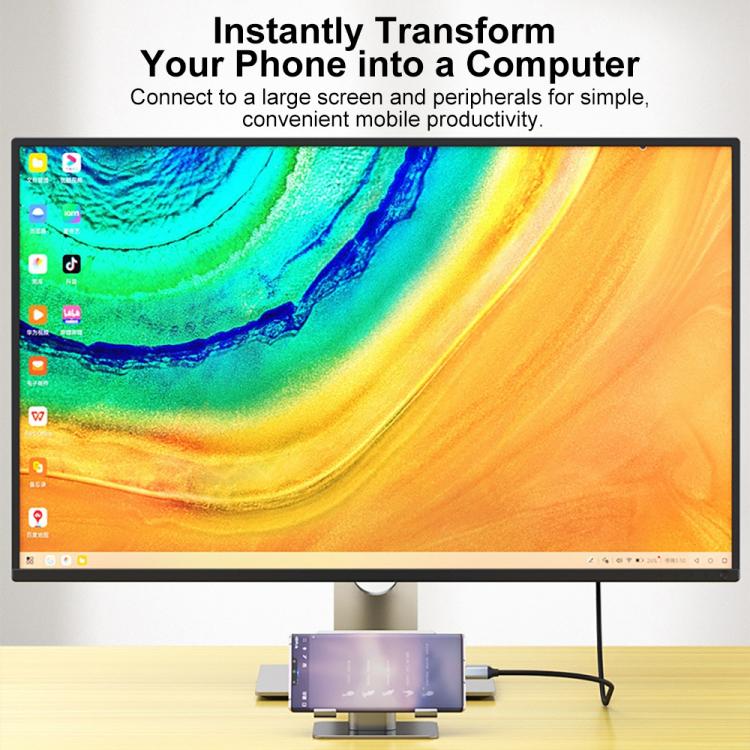 Type-C to DisplayPort 1.4 Ultra HD 8K Video Adapter Braided Cable