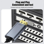 Type-C to DisplayPort 1.4 Ultra HD 8K Video Adapter Braided Cable