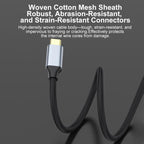 Type-C to DisplayPort 1.4 Ultra HD 8K Video Adapter Braided Cable