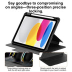 Mutural Plain Series Vegan Leather Tablet Case — For iPad Air 11 2026 / 2025 / 2024