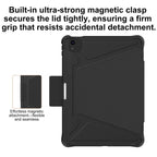 Mutural Plain Series Vegan Leather Tablet Case — Black